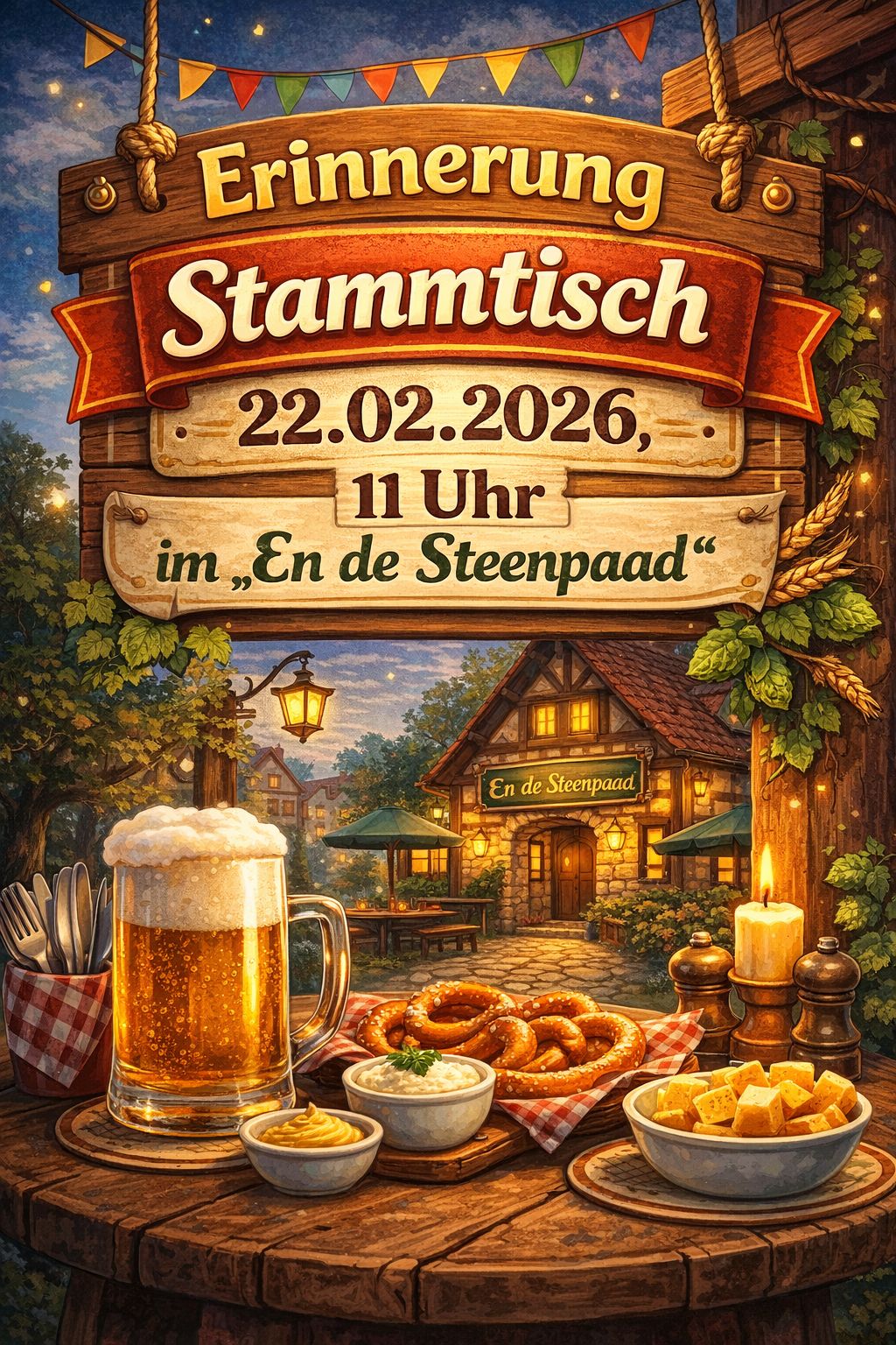 Einladung Stammtisch 22.02.2026